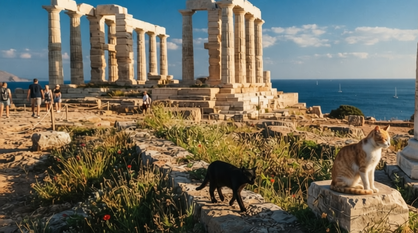 Ηλιοβασίλεμα στο Σούνιο