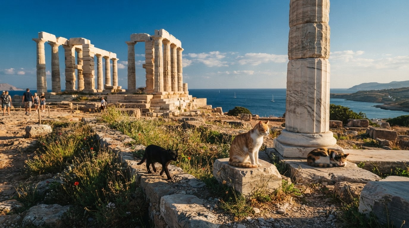Στον Ναό του Ποσειδώνα